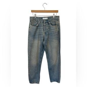 NWOT TOPMAN | Mens‎ Relaxed Button Fly Light Wash Denim Jeans 30X32